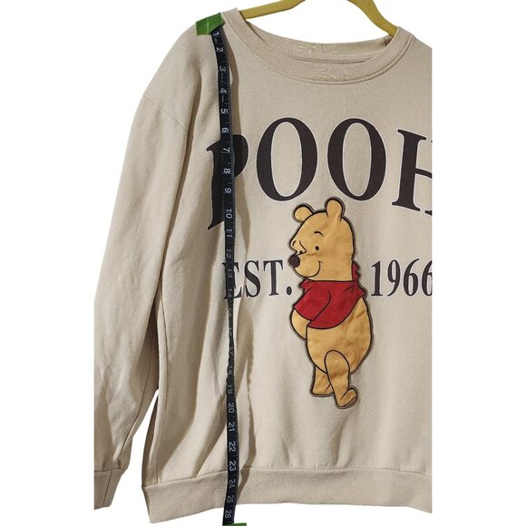 Y2K Disney Winnie The Pooh Sweatshirt 1966 Graphic  Pullover Crewneck Size S - Picture 6 of 6